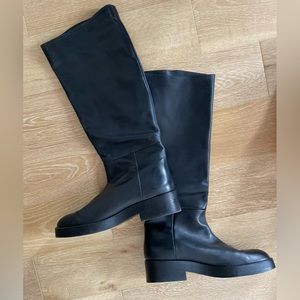 Zara Tall Leather Riding Style Boot